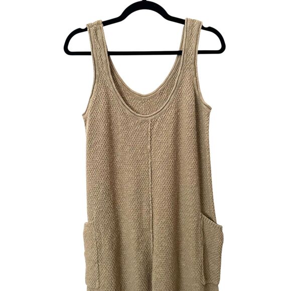 MABLE Knit Relaxed Jumpsuit Light Green Large - Picture 4 of 6